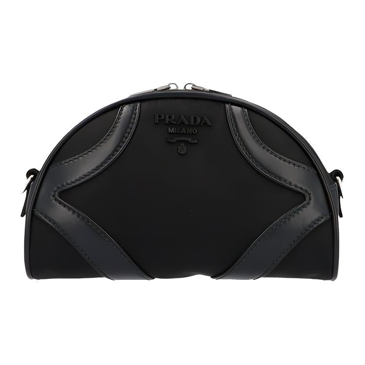 PRADA Bowling Cross Body Bag Black