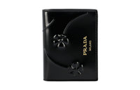 PRADA Cow Leather Wallet Regular Women's Black