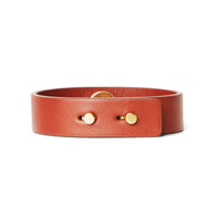 Loro Piana Cow Leather Bangles Women's Red Brown