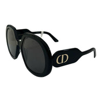 DIOR Irregular Shape Sunglasses Women's Black
