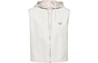 PRADA Logo Plaque Hooded Vest