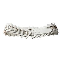 PRADA Leather, Metal, Calfskin Leather Belts Unisex White Width 6.3cm