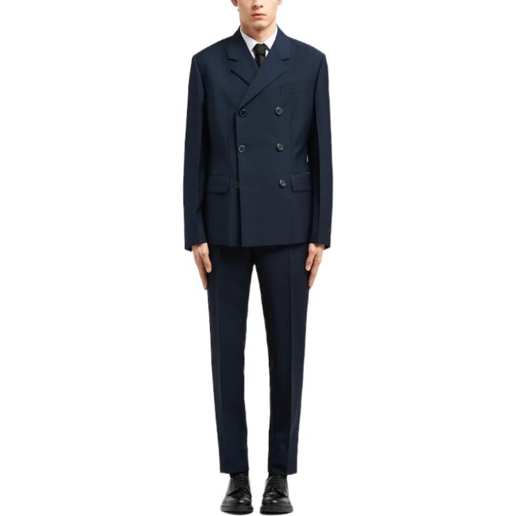 PRADA Business Suits Men Marine Blue