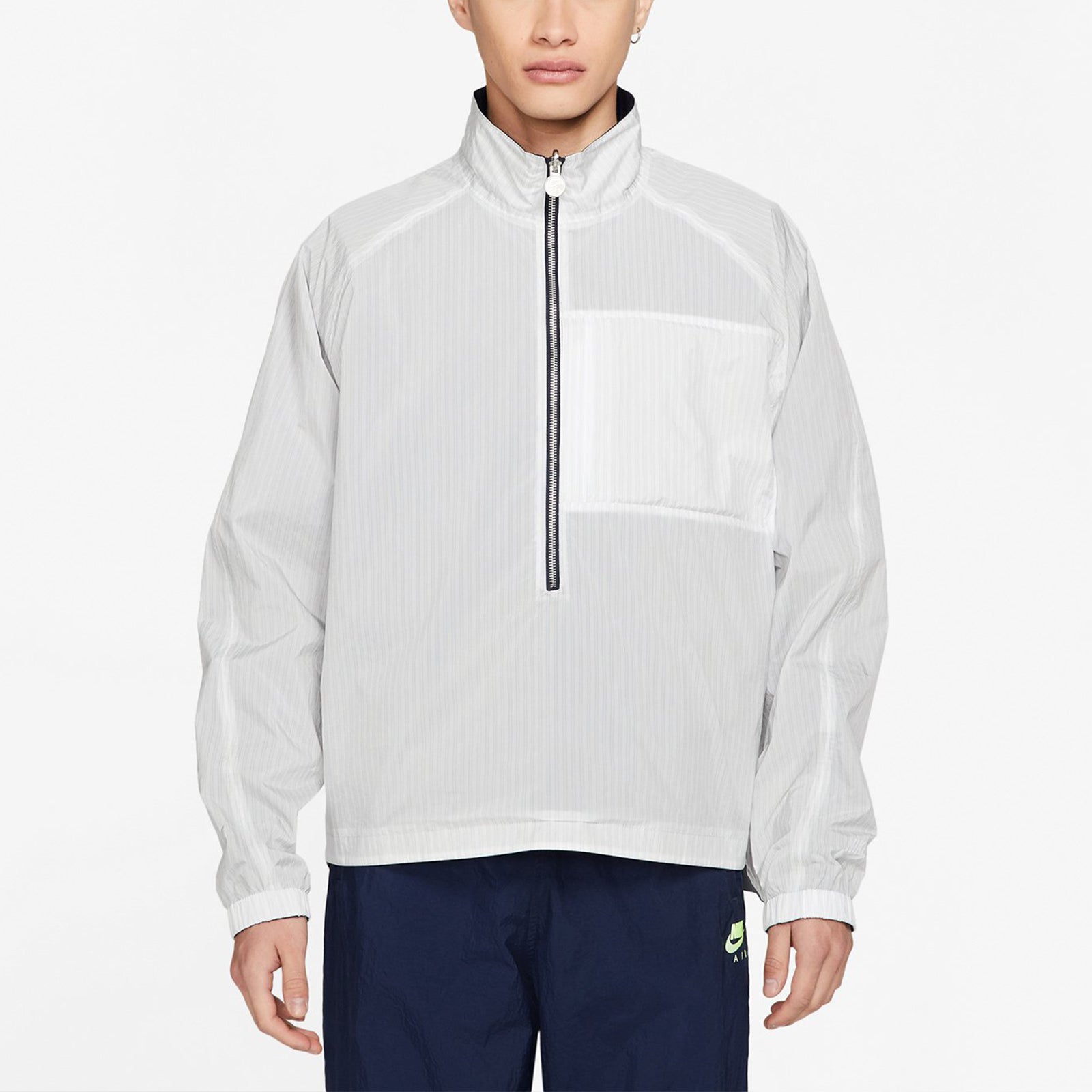 Nike Air x Kim Jones Double-Sided Windproof Reflective Logo Jacket Unisex Blue/White DC9985-100