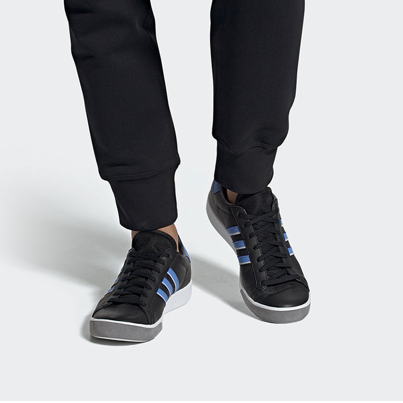 adidas originals Forest Hills Lightweight Cozy Casual Skate Shoes Black Blue Unisex 'Black Blue' EE5749