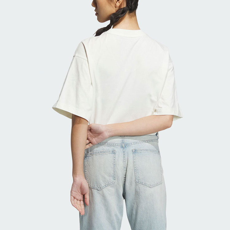 adidas Sportswear Lounge Graphic T-Shirts 'White' IP4979