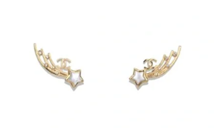 CHANEL - Stud Earrings Women's Gold