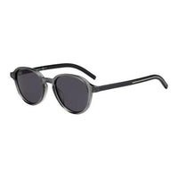 DIOR Acetate Plastic Metal Oval Sunglasses Men Black