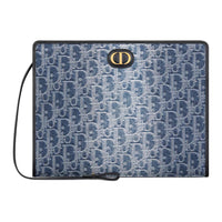 DIOR 30 MontaigneDean Jacquard Clutch Women's Blue