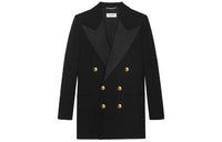 SAINT LAURENT Business Suits Coats Women's Black