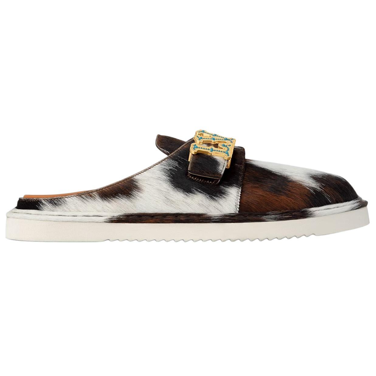 LOUIS VUITTON Easy Wrap-toe Slippers Men's Black