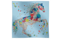 HERMES Silk Scarves Women's Blue