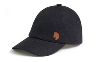 HERMES Cotton Baseball Caps Men's Black