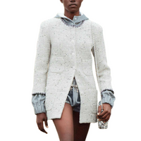 CHANEL Coats Women's White