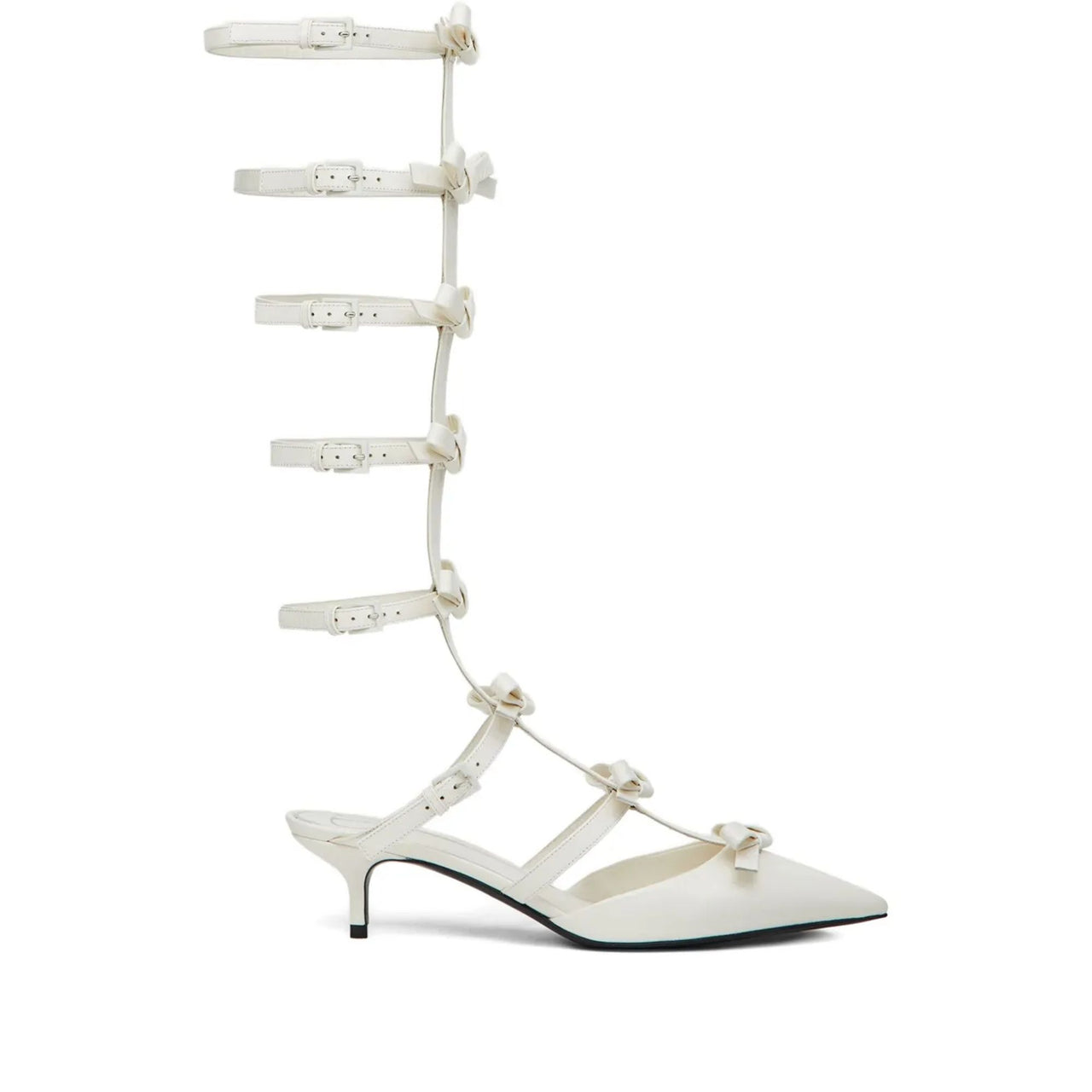 Valentino Garavani 55Mm Bow-Embellished Kitten-Heel Pumps
