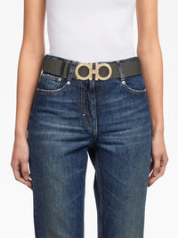 Ferragamo Gancini-Buckle Reversible Leather Belt