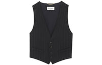 SAINT LAURENT Stripe Detailed Sleeveless Vest