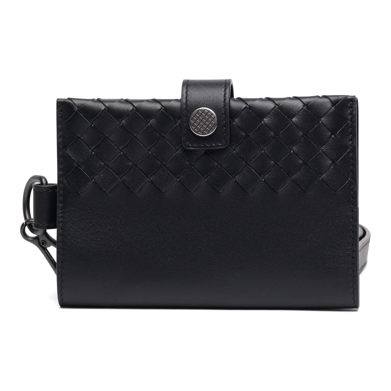 Bottega Veneta Passcase Leather Wallet Crossbody