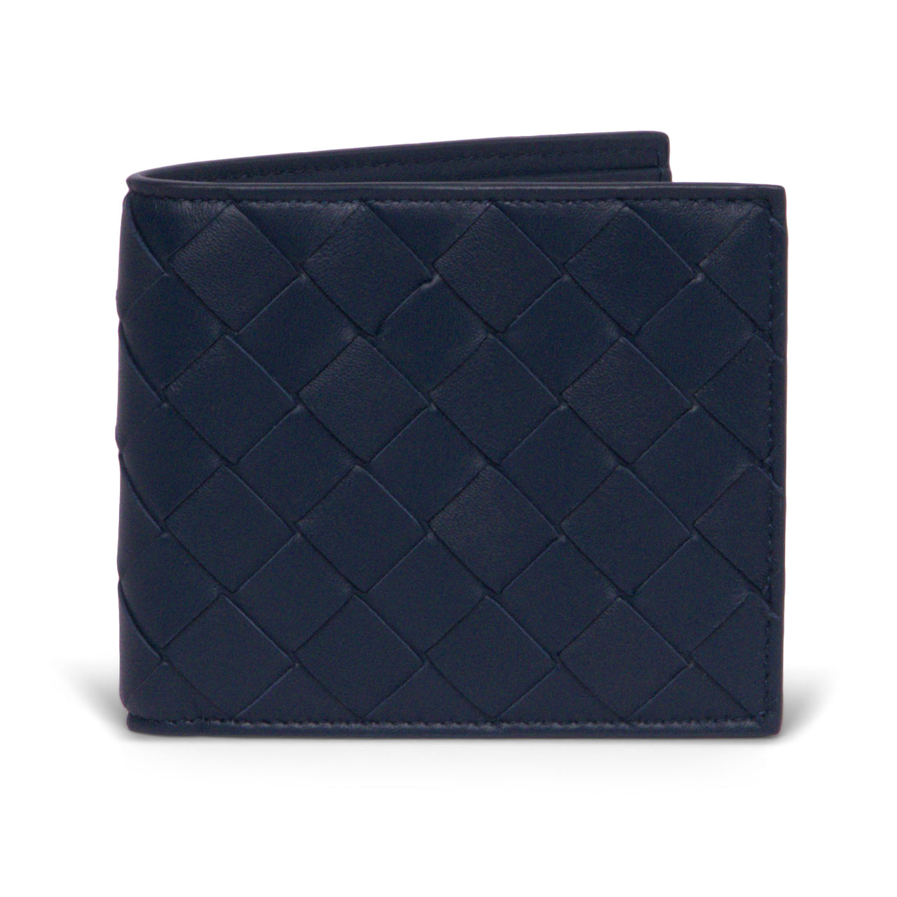 Bottega Veneta Intrecciato Woven Lambskin Wallet