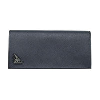 PRADA Leather Wallet Men's Dark Blue