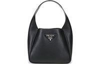 PRADA Cow Leather Handbag Women's Black