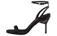 PRADA One Strap Sandals 8.5cm Women's Black