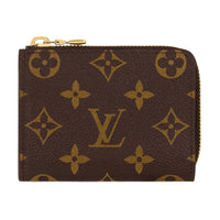 LOUIS VUITTON Noa Monogram Coated Canvas Wallet Women's Brown & Yellow