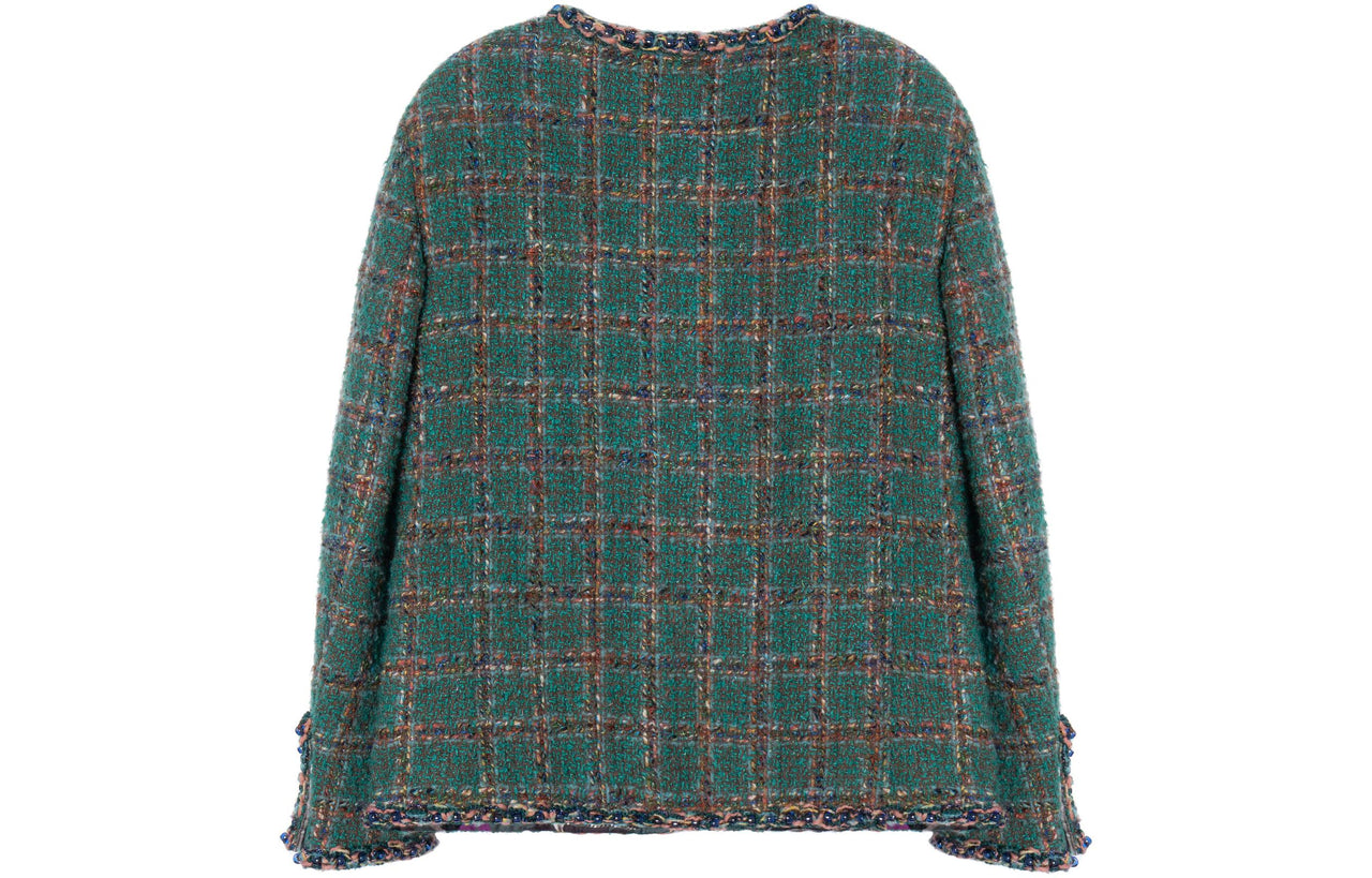 CHANEL Jackets Coats Women's Green