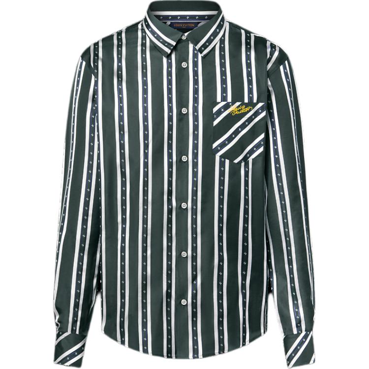 LOUIS VUITTON Long-Sleeved Silk Shirt