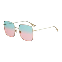 DIOR Square Sunglasses Women's Gold