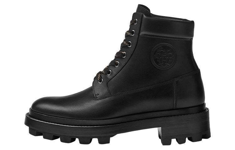 HERMES Ankle Boots Men Black