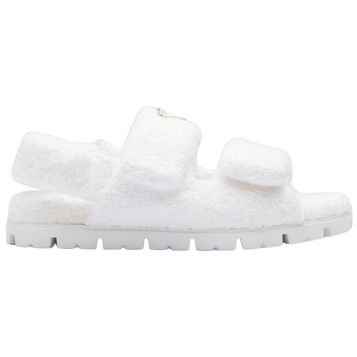 PRADA Beach Sandals Women's Ecru