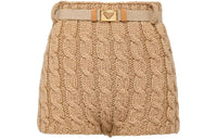 PRADA Casual Shorts Women's Camel Brown