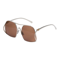 MIU MIU Metal Aviator Sunglasses Women's Silver