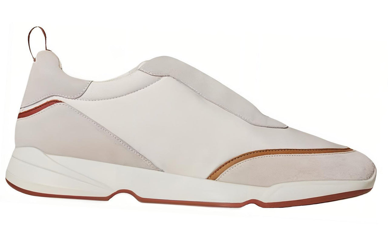 Loro Piana Low-Top Casual Shoes Men's Beige