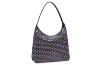 GOYARD Bohème Hobo Canvas With Leather Shoulder Bag Combo Bag Shoulder Bags Women's Marine Blue