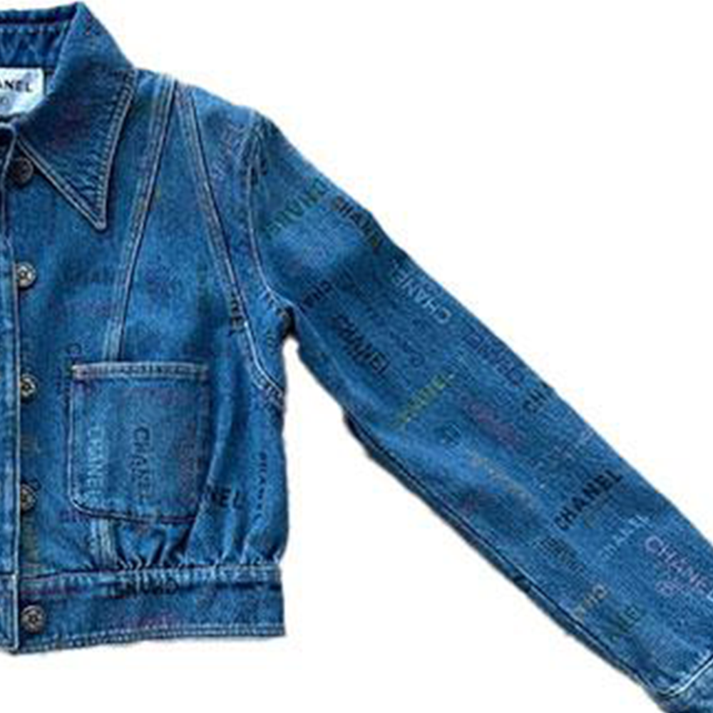 CHANEL Denim Jackets Women's Blue