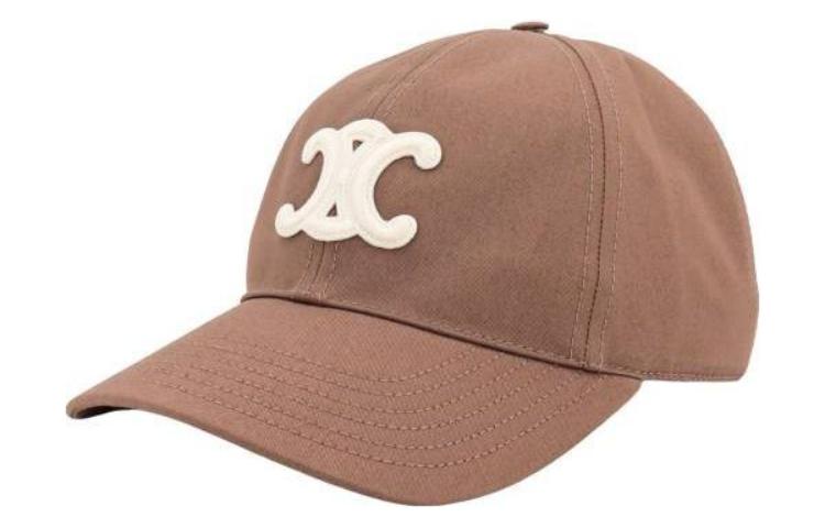 CELINE Cotton Baseball Caps Women's Brown