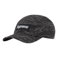 Supreme Tiger Camo Reflective Camp Cap 'Black Grey' SUP-FW22-1102