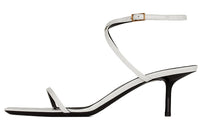 SAINT LAURENT NUIT Strap Sandals Women's White