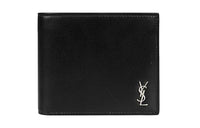 SAINT LAURENT Calfskin Wallet Unisex Black