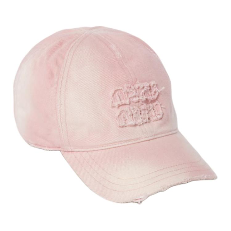 MIU MIU Fabric Baseball Caps Women's Pink