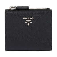 PRADA Leather Wallet Men's Black