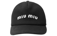 MIU MIU Fabric Baseball Caps Women's Black