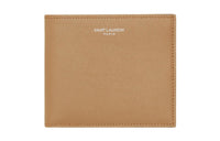 SAINT LAURENT Grain Calfskin Wallet Men's Teak