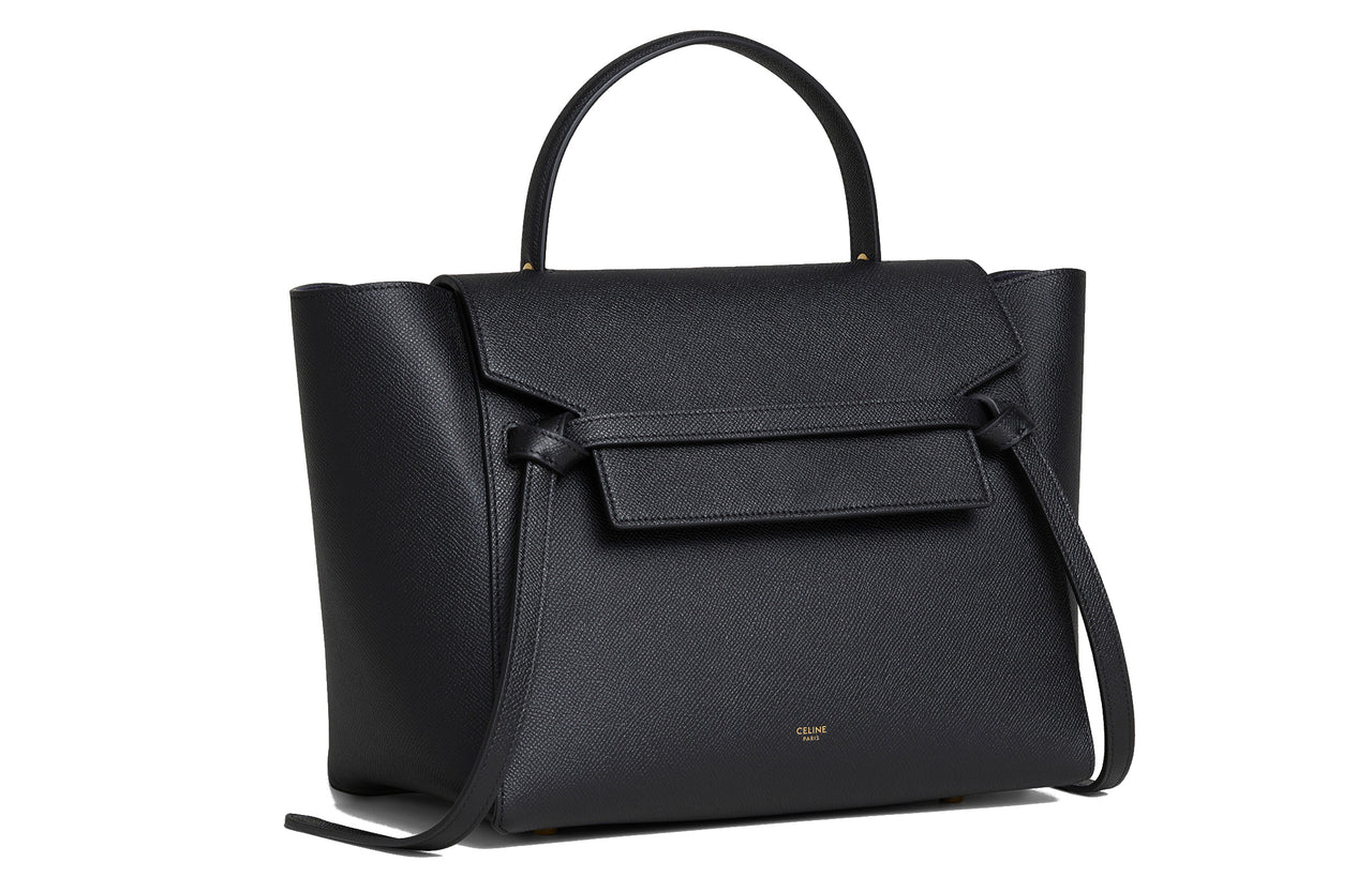 CELINE Mini Belt Bag In Grained Calfskin
