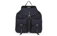 PRADA Saffiano Nylon Fabric Backpack Women's Blue