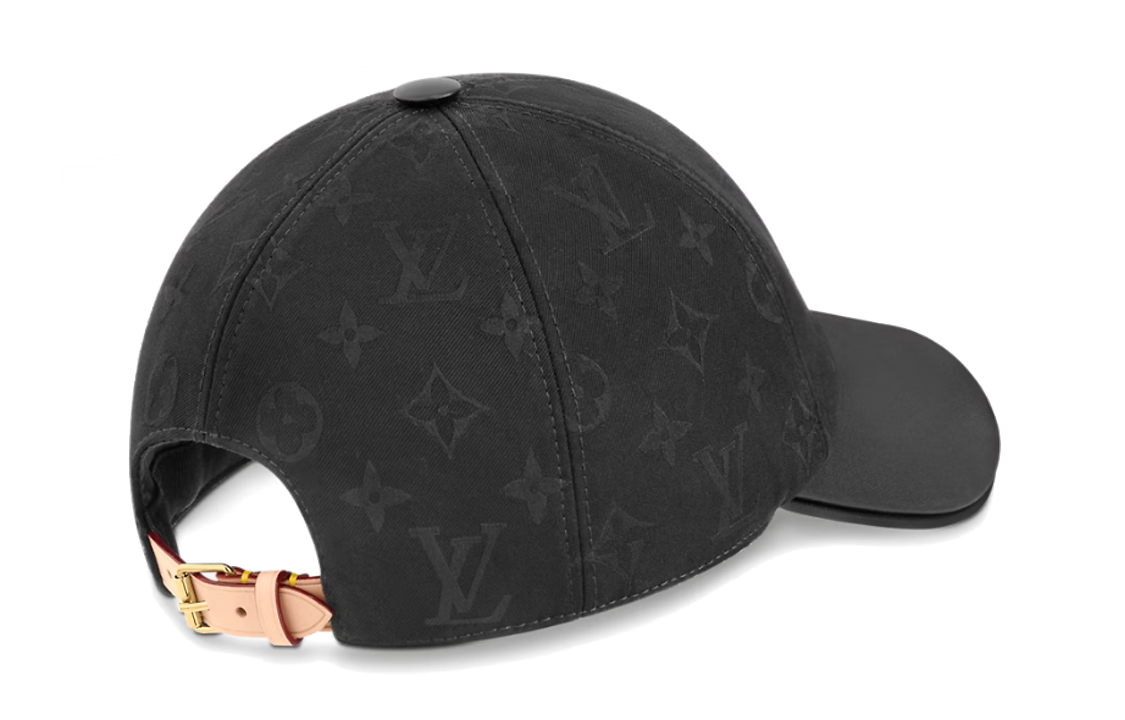 LOUIS VUITTON Cotton Baseball Caps Women's Black