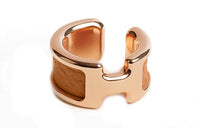 HERMES Gold-Plated Clip-On Earrings Women's