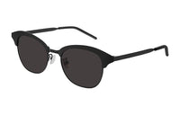 SAINT LAURENT Oval Sunglasses Men's Black